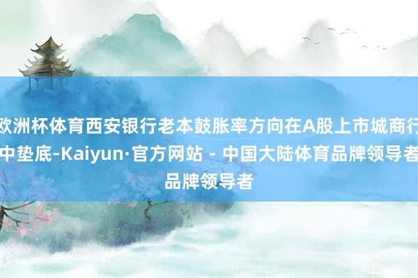 欧洲杯体育西安银行老本鼓胀率方向在A股上市城商行中垫底-Kaiyun·官方网站 - 中国大陆体育品牌领导者